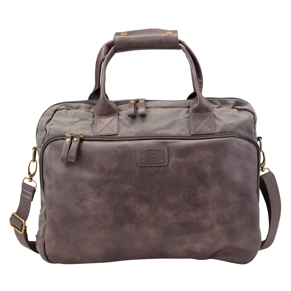 Pride & Soul Notebooktasche Mystify, Laptoptasche Unisex Adults’ Laptop Bag, Grey (Grau-Braun), 6x42x32 Centimeters (B x H x T)