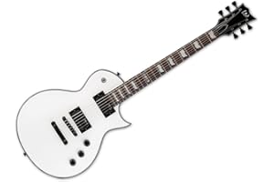ESP GUITARS ESP 6 String Solid-Body Electric Guitar, Snow White (LEC256SW)