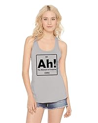 Ladies Tank Top Ah! The Element of Surprise Silver S