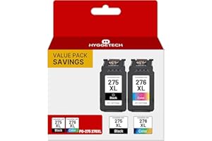 PG-275XL CL-276XL Ink Cartridge Replacement for Canon 275XL 276XL Ink Cartridges Canon Printer Ink 275 276 Works with PIXMA T