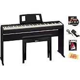 Roland FP-10 88-Key Digital Piano - Black Bundle with KSC-FP10 Stand, Bench, Sustain Pedal, Instructional Book, Online Lessons, Instructional DVD, and Austin Bazaar Polishing Cloth