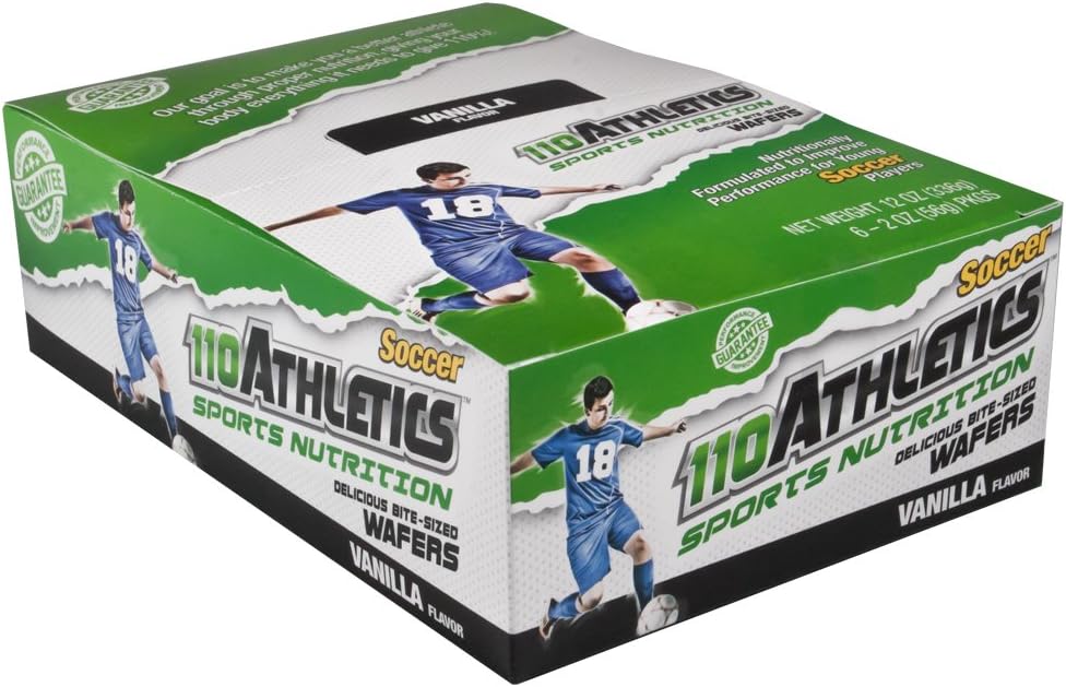 110Athletics Soccer Wafers Healthy Snacks for Kids