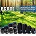ESDDI Lens Case Lens Pouch Thick Protective Camera Bag Inside with Blue Soft Plush Neoprene Bags for DSLR(Canon, Nikon, Pentax, Sony, etc. 4-Pack)