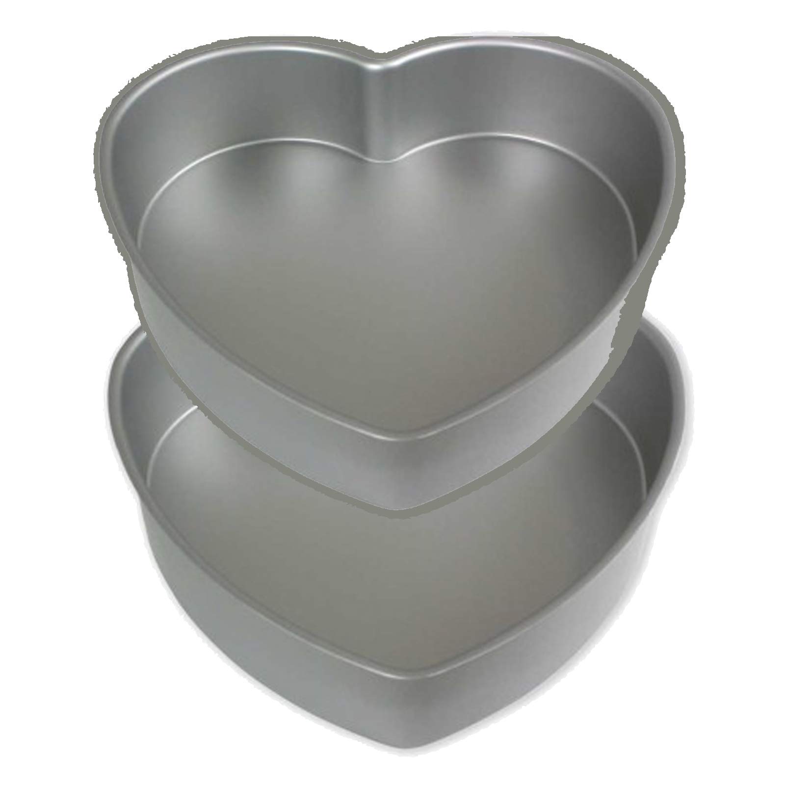 Art of Cake/PME HRT 6"x 2" deep (set of 2) set of two same size Heart shape anodises aluminium Baking Tins 6 inch,wide and 2 inch deep (Set of 2)