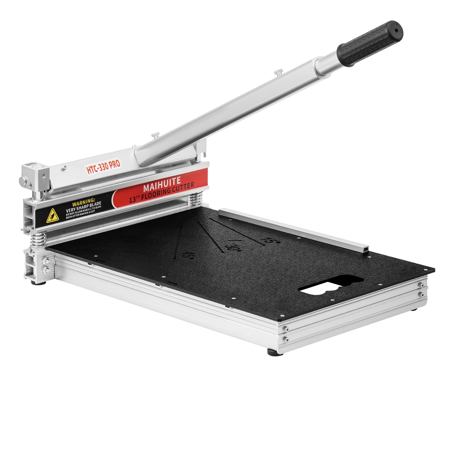 Photo 1 of 13-Inch Laminate Floor Cutter – 17mm Manual LVP/SPC/WPC/Bamboo/Engineered Wood Cutter | Pro Flooring Cutting Tool with 0°-45° Adjustable Angle & Tungsten Steel Blade | Dust-Free, No Electricity