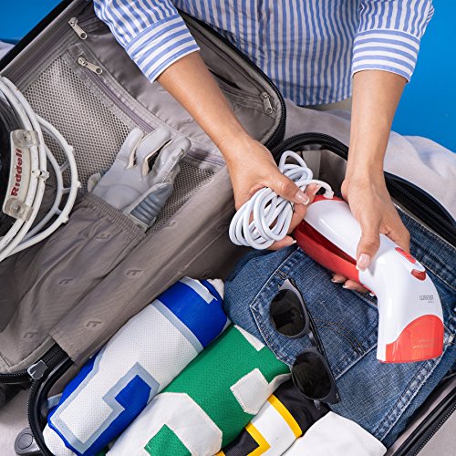 2018 Steamer Generation. 7-in-1 Powerful Multi Use: Clothes Wrinkle Remover- Clean- Sterilize- Sanitize- Refresh- Treat- Defrost. For Garment/Home/Kitchen/Bathroom/Car/Face/Travel (Red)