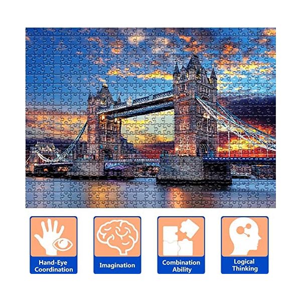 1000 Piece Puzzles for Adults Jigsaw Puzzles London Tower Bridge