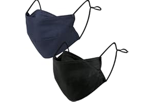 BASE CAMP Reusable Cloth Face Masks 100% Cotton Washable Adjustable Breathable Fabric Mask with Filter Pocket