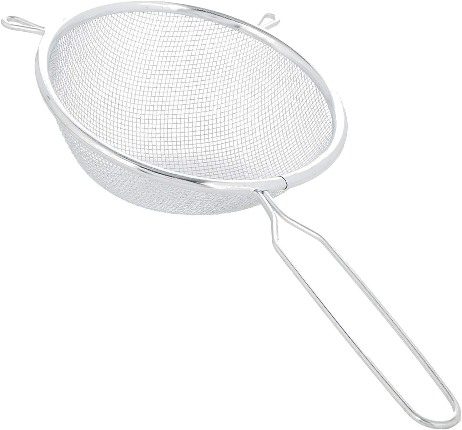 Chef Aid 24cm / 9.5 Inch Long Handled Metal Sieve, Kitchen Essential Tool and Ideal for Straining, draining, Washing and Wide Range of Foods, with a fine mesh for Ease of use