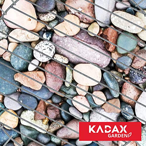 KADAX Gabionentopf aus verzinktem Stahl, wetterfester Steinkorb, Pflanzenkorb, minimalistische Drahtkörbe, Gabionentopf… – Bild 8