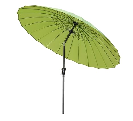 Angel Living® 250cm Sonnenschirme Sonnenschutz neigbar Rostfrei aus Aluminium, Stahl und Polyester (Apfelgrün)