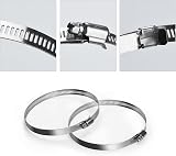 Noosverl 5 Pack Jubilee Clips 91-114 mm Stainless Steel Hose Clamps view 4