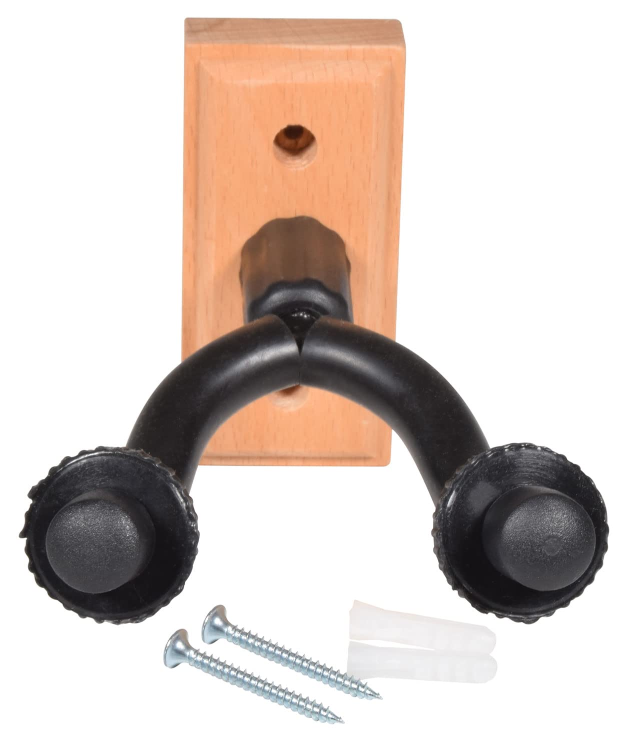 Chord | Secure Guitar Wall Hanger with Wooden Base Complete with handing Screws & plugs