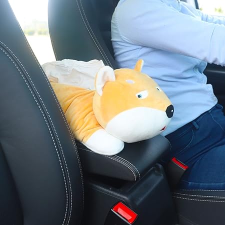 Amazon Steman Net ティッシュボックス ぬいぐるみティッシュケース ティッシュ収納ボックス 車アームレストボックス インテリア装飾 家庭用 車用 車 バイク 車 バイク