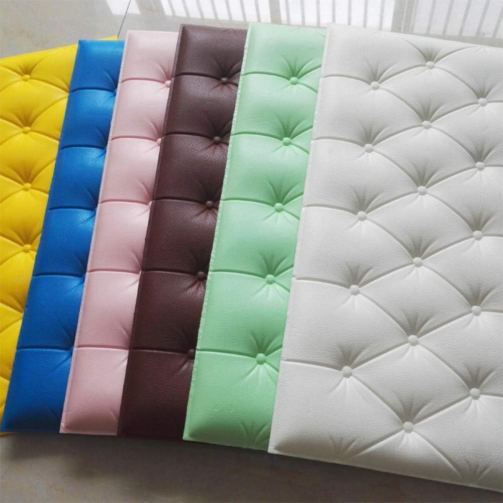 VIOYO Wall Sticker Soft Bag tiles Wall Panels 3D Home Decor Leather Wall Sticker DIY Foam Waterproof Self adhesive Wallpaper kids room 30cmx60cmx0.9cm
