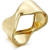 YMBYCM Chunky Gold-plated Bangle Bracelets for Women Trendy Wide Chunky Cuff Bracelets Hammered Irregular Wrist Cuff Wrap Bracelet