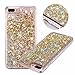 iPhone 6s Plus case,iPhone 6 Plus case, liujie Liquid, Cool Quicksand Moving Stars Bling Glitter Floating Dynamic Flowing Case Liquid Cover for iPhone 6 Plus 5.5 inch (ZS Light Gold)