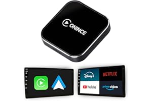 CarPlay AI Box 2025 Upgrade - Wireless CarPlay and Android Auto Adapter with Netflix, YouTube, Disney+, Prime Video | 5GHz Wi
