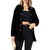 Women's Denim Jacket Casual Long Sleeve Denim Shirts Distressed Jean Jacket 2025 Spring Outfits