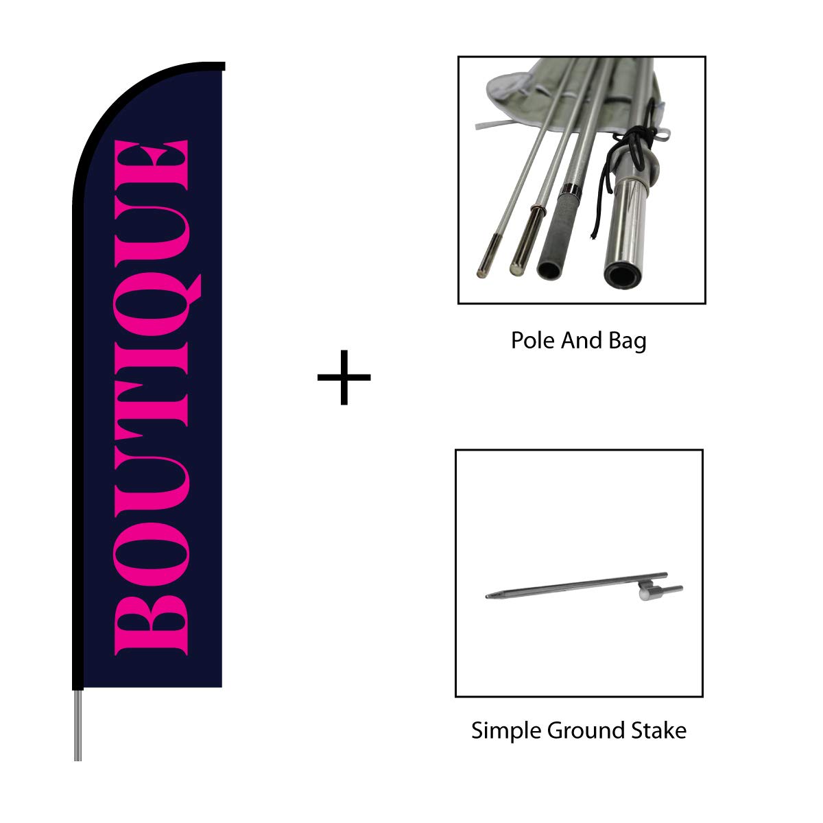 Amazon Com Boutique Shop Outdoor Advertising Feather Flag Banner