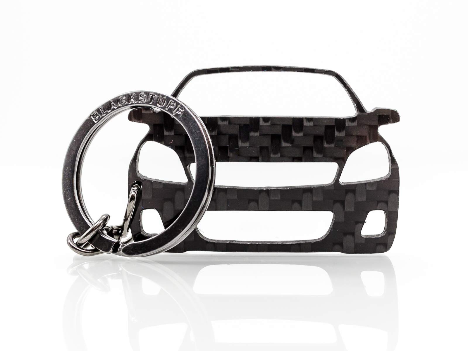 BlackStuff Carbon Fiber Keychain Keyring Ring Holder Compatible with Astra H 2004-2009 BS-190