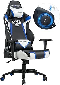 Amazon.com: GTRACING Gaming Chair with Speakers Bluetooth ...