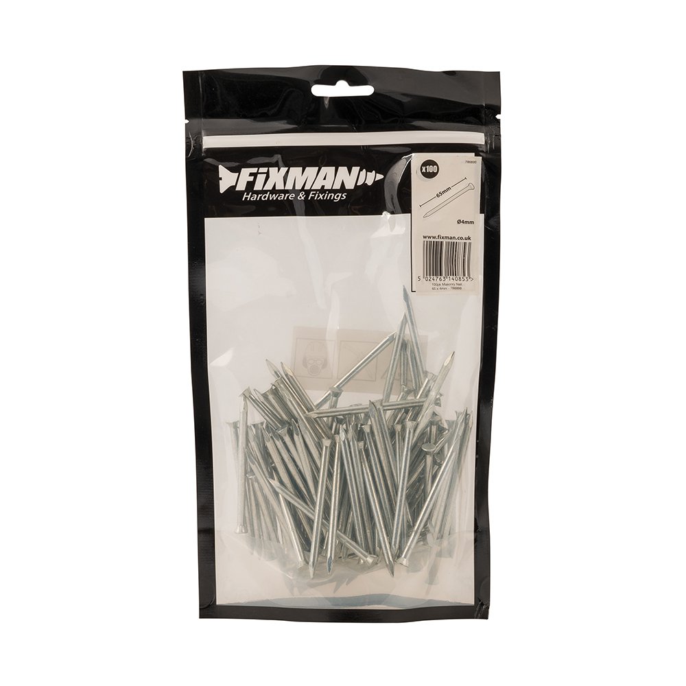 Fixman 786899 Masonry Nail 100pk 65 x 3.5 mm