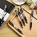 20 Pack Upgraded Black Gel Pens Gel Ink Ballpoint Pens Fine Point Pens Retractable Roller Ball Smooth Writing Pens for Office Home Work, 0.5mm Fine Tip Pen, Comfort Grip, Grate Back to School Gift