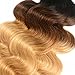 Finest Remy Grade 8A Ombre Brazilian Hair Body Wave 3 Tone Ombre Bundles Body Wave (14/16/18 Inch,1B/4/27), Ombre Body Wave 3 Bundles Body Wave