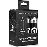 DrinkTanks 6 Pack of Co2 Cartridges for use with Keg Cap Accessory Kit