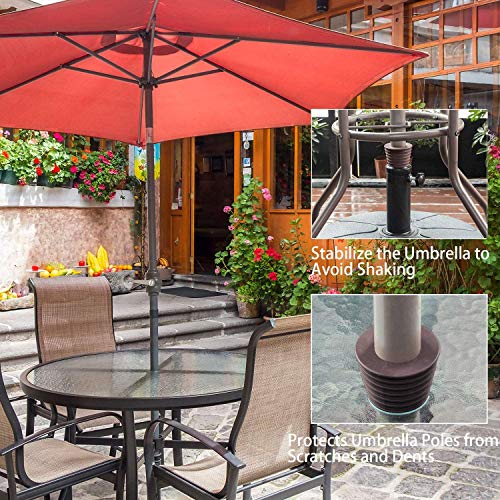 Pelopy Umbrella Cone Wedge Fits Umbrella Pole Diameter 1.5 Inch/ 38 mm