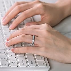 Egnaro Women’s Engagement Rings, Silicone Thin