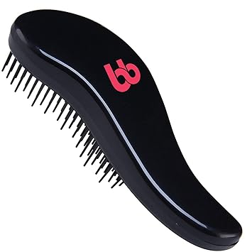 Amazon Com Detangler Hair Brush Tangle Teezer Women Men Kids Hairbrush Teezer Comb No Pain Detangling Hair Brush For Curly Straight Wavy Wet Dry Thick Or Thin Black Color Detangler