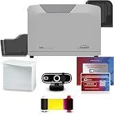 Bodno Seaory S26 Single Sided ID Card Printer &amp; Complete Supplies Package ID Software and Camera - Bronze Edition