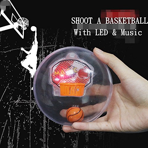 YJYdada Mini Basketball Toys, Shoot & Score Mini Basketball Shooting Game Desk Travel Office Desktop Toy