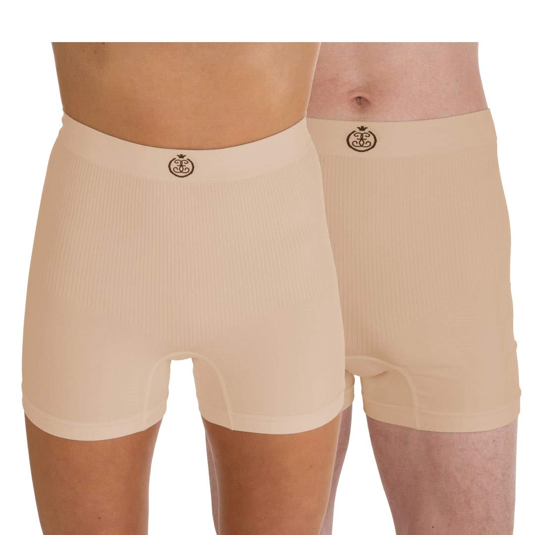 Comfizz Ostomy Support Boxer: High Waist, Unisex, Light Level 1, Ideal for Post Surgery, light abdominal support. Soft, Breathable stretch fit – Discreet, Durable, easy care (S/M Neutral)