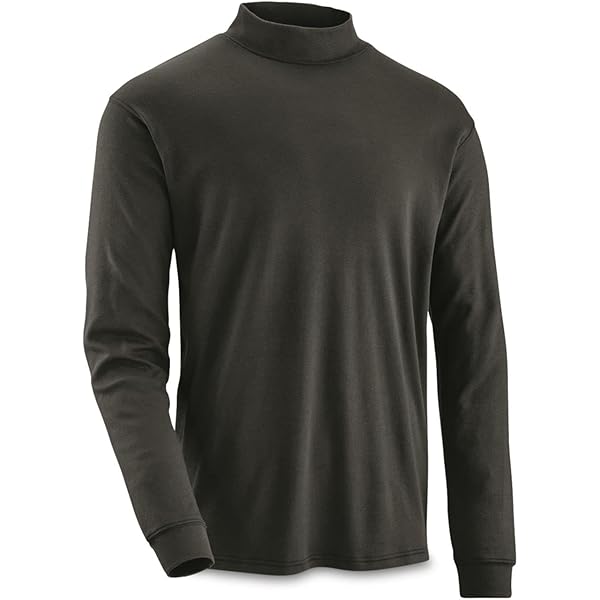 KingSize Men's Big & Tall Mock Turtleneck Long-Sleeve Cotton