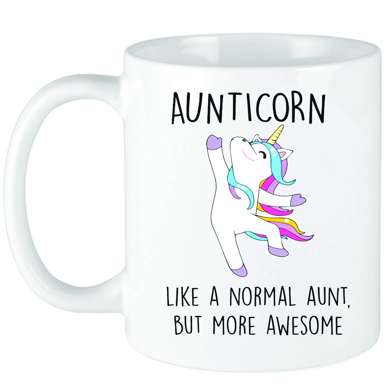 LBS4ALL Aunticorn Mug Auntie Unicorn Aunt Aunty Funny Mug Present Ceramic 11oz
