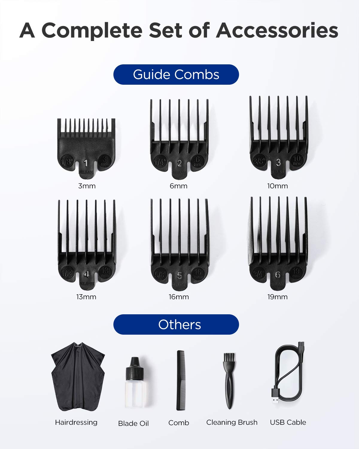 Limural Hair Clippers for Men Professional Cordless Clippers for Hair Cutting Beard Trimmer Barbers Grooming Kit Rechargeable, LED Display, Silver: Beauty
