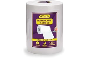 ATack Fiberglass Waterproofing Anti-Fracture Membrane Fabric Sheet, 6 Inches x 75 Feet, Water Barrier Mesh Tape for Shower Walls and Tiles