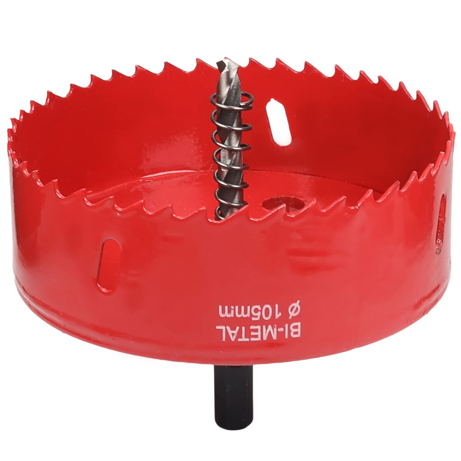 Utoolmart 115mm Bi-Metal Hole Saw M42 High Speed Steel Holesaw Blade 25mm Cutting Depth Opener Cutter Drill Bit with Triangular Handle for Wood Sheet Metal Plastic Fiberboard