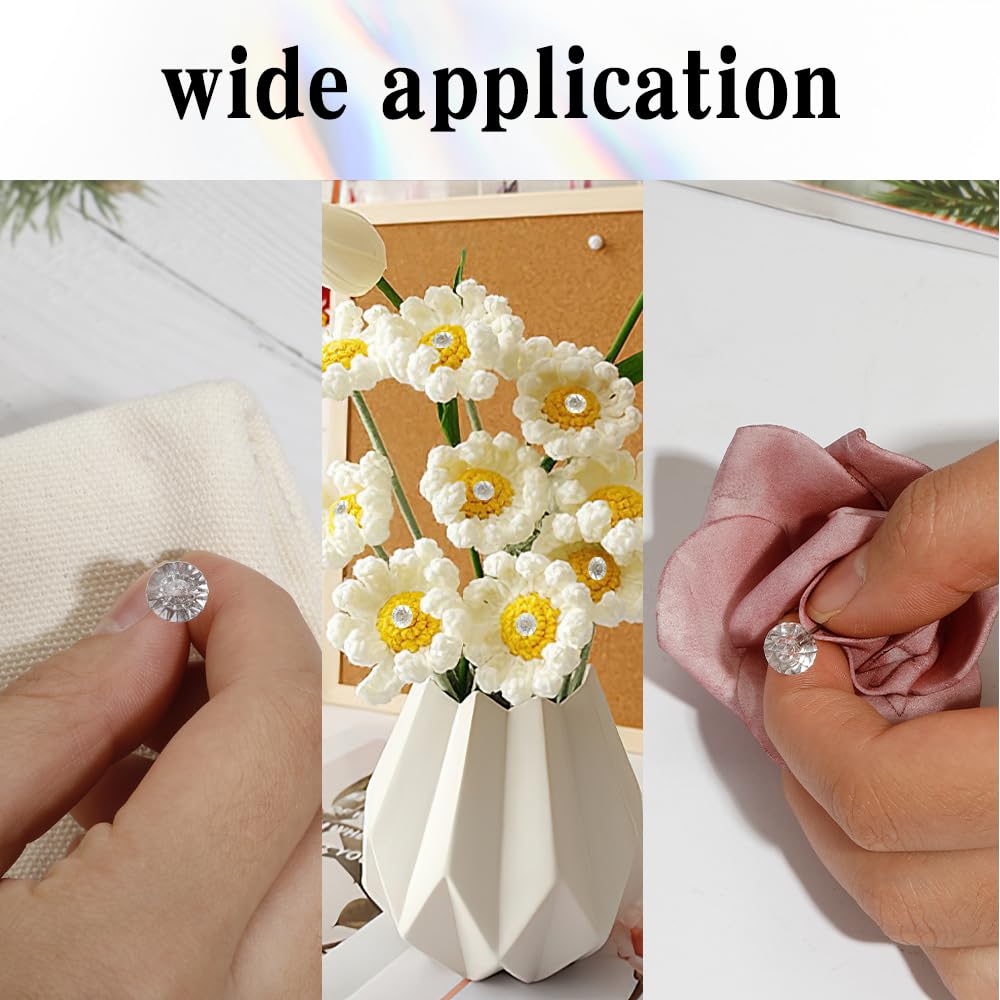 100pcs Diamond Pins for Bouquets, 2.1 Inch Floral Pins,Corsage Pins,Boutonniere Pins, Straight Pins Sewing for Crafts, Pins for Flowers, Flower Pins, Flower Bouquet Accessories, Floral Supplies