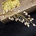 Sunshinesmile Wedding Bridal Bridesmaid Gold Leaf Hair Accessories Headband Tiara Headpieces
