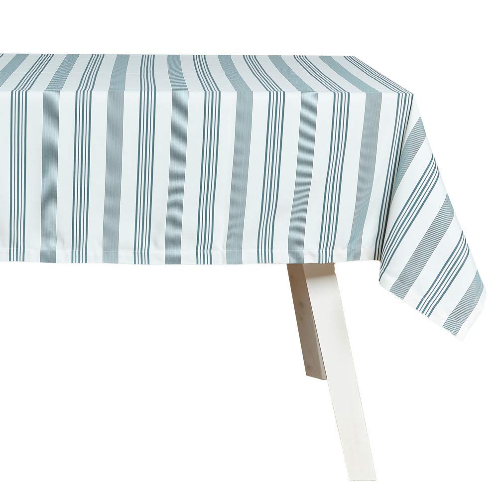 HOGARYS Tablecloth and Napkins Set, Polyester, Green, 150_x_150cm