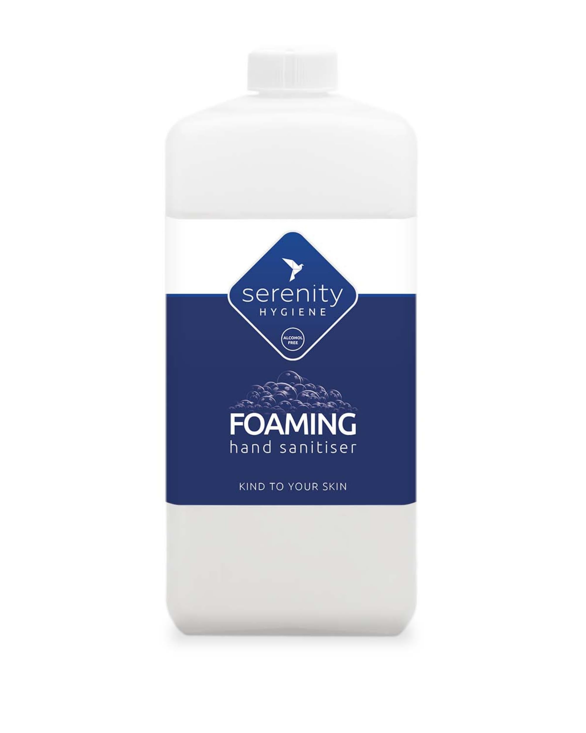 Hand Cleansing Sanitiser Foam, No Alcohol Foaming Hand Sanitizer Dispenser - Unscented - 1 Litre Refill Pack of 1