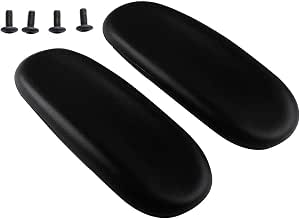 PAMINGONO 2pcs Folding Chair Armrest Pads Portable Replacement Soft Arm Rest Cushions For Outdoor Garden, Balcony, And Beach Chairs, Black