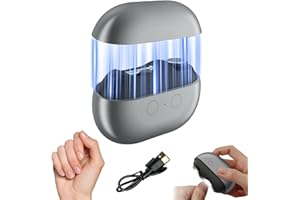 MOVUED Fanyil Easy Clip Nail Clippers,Easyclip Smart Nail Clipper,Electric Nail Clipper, 3-in-1 Automatic Nail Trimmer, Polisher & Clip Storage with LED Light,for Seniors, Kids (Grey)