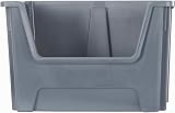 BiGDUG Essentials Large Stacking Pick Bin 50L 320Hx495Wx390D Grey Pack of 5 view 3