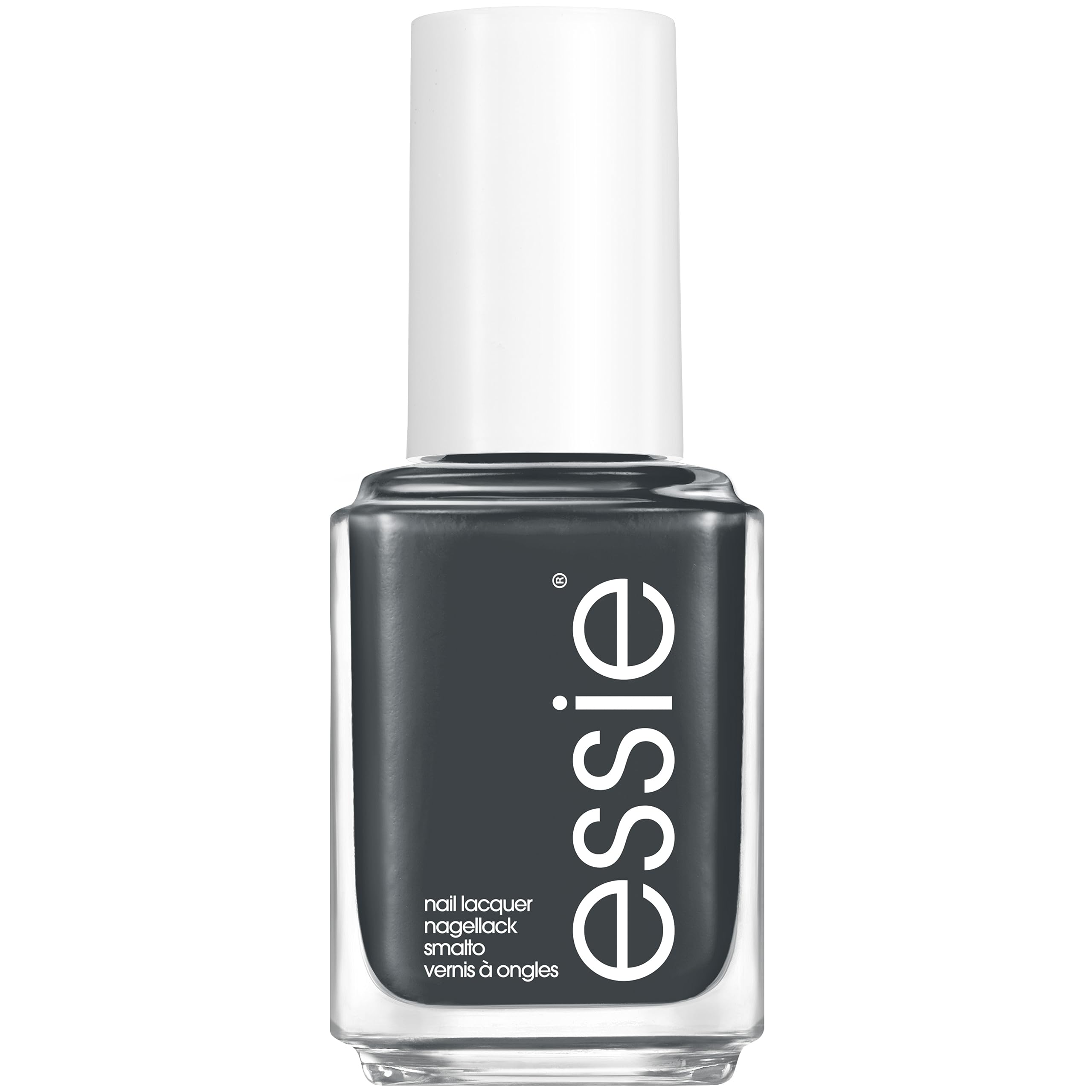 Essie Nail Colour On Mute Dark Grey Nail Polish 13.5ml - Amazon Vine