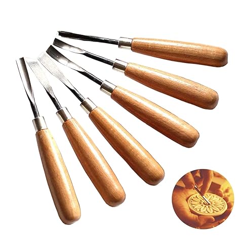 Mengger Holz-Schnitzwerkzeug holzschnitzmesser Set,Schnitzen Werkzeuge Holzschnitt Stahlmeißel Meißel Holzschnitzerei Tranchi